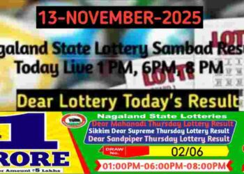 Lottery Sambad Result 13.11.2025