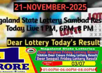 Lottery Sambad Result 21.11.2025