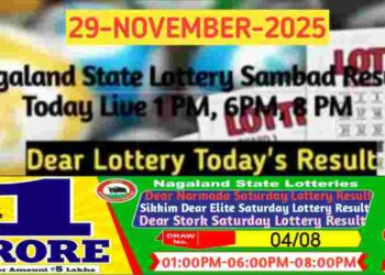 Lottery Sambad Result 29.11.2025