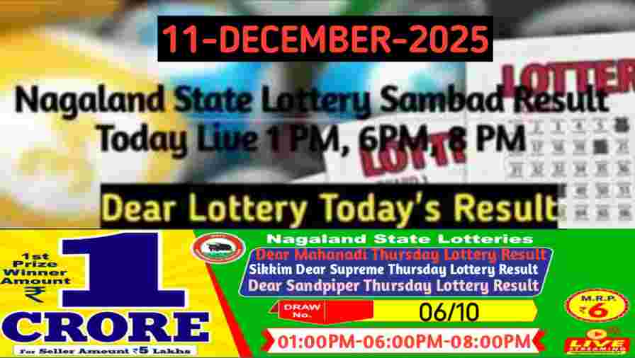 Lottery Sambad Result 11.12.2025