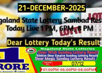 Lottery Sambad Result 21.12.2025