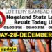 Nagaland state Lottery 28.12.2025
