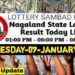 Nagaland state Lottery 07.01.2026