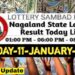 Nagaland state Lottery 11.01.2026