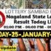 Nagaland state Lottery 25.01.2026
