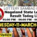 Nagaland state Lottery 11.03.2026