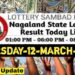 Nagaland state Lottery 12.03.2026