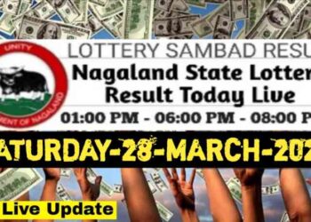 Nagaland State Lottery 28.3.2026 Today Result 1PM 6PM 8PM