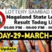 Nagaland state Lottery 29.03.2026