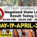 Nagaland state Lottery 17.04.2026