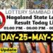 Nagaland state Lottery 25.05.2026