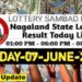 Nagaland state Lottery 07.06.2026