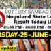 Nagaland state Lottery 25.06.2026