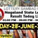 Nagaland state Lottery 28.06.2026