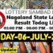 Nagaland state Lottery 06.07.2026