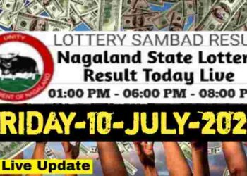 Nagaland State Lottery 11.7.2026 Today Result 1PM 6PM 8PM