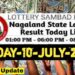 Nagaland State Lottery 11.7.2026 Today Result 1PM 6PM 8PM