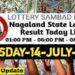 Nagaland state Lottery 14.07.2026