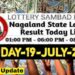 Nagaland state Lottery 19.07.2026