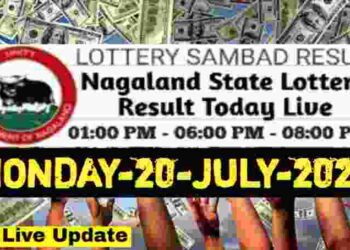 Nagaland state Lottery 20.07.2026