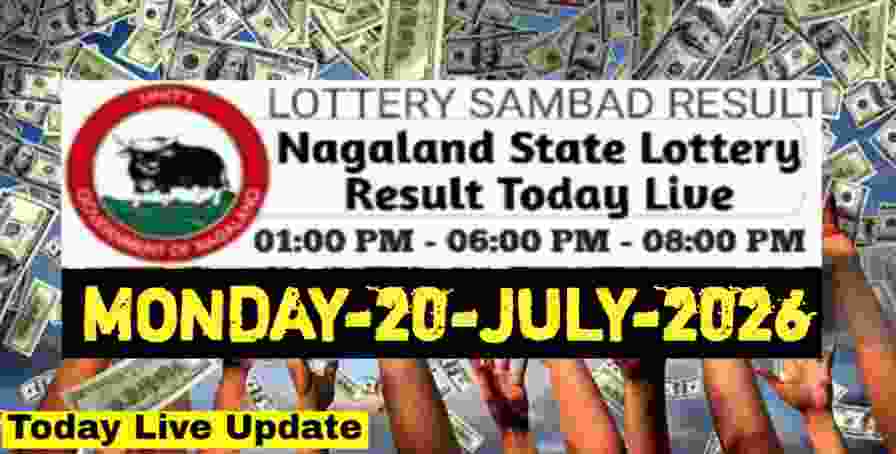 Nagaland state Lottery 20.07.2026