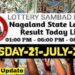 Nagaland state Lottery 21.07.2026