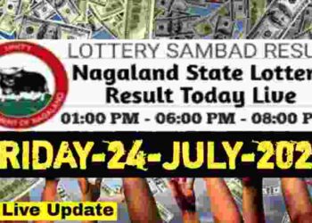 Nagaland state Lottery 24.07.2026