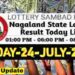 Nagaland state Lottery 24.07.2026