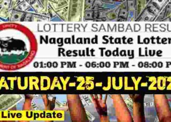 Nagaland state Lottery 25.07.2026