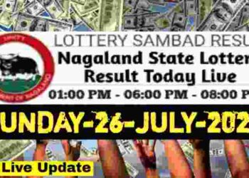 Nagaland state Lottery 26.07.2026