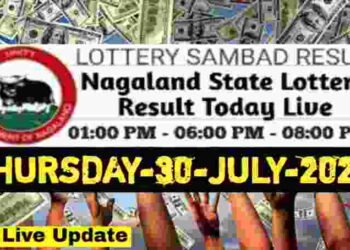 Nagaland state Lottery 30.07.2026