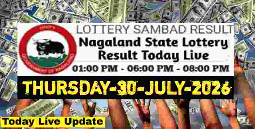 Nagaland state Lottery 30.07.2026