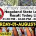 Nagaland state Lottery 01.08.2026